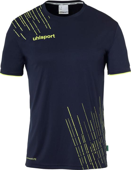 Fluorescent Yellow, Navy Blue