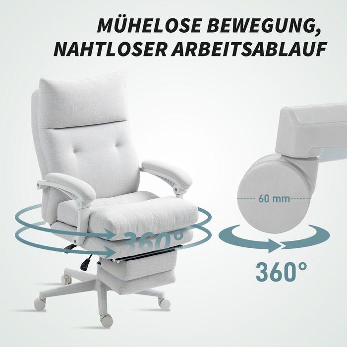 Produktbild Swisshandel24 Bürostuhl Ergonomischer Schreibtischstuhl mit Lendenwirbelstütze, Fussstütze