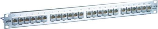 Image du produit Metz Connect BTR E-DAT modul 24x8(8) Panneau de brassage Cat.6 1U en acier inoxydable Support de module avec 24