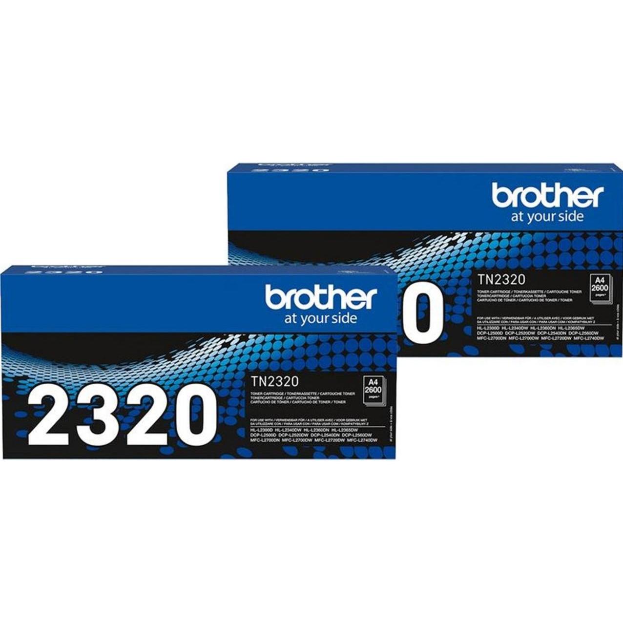 Brother, Toner, TN-2320TWIN (BK)