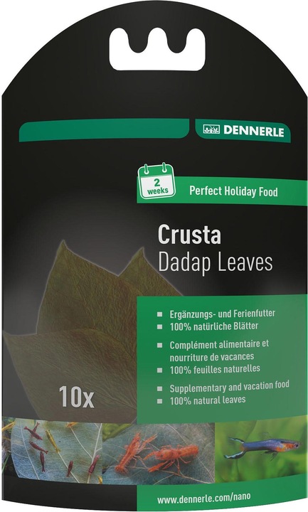 Produktbild Dennerle Ergänzungsfutter, Ferienfutter ShrimpKing Dadap Leaves (Garnelen, 748 ml)