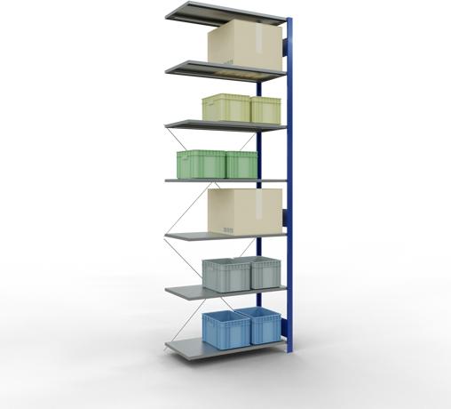 Actual product image Schulte Lagertechnik MULTIplus85 boltless bay system with cross brace