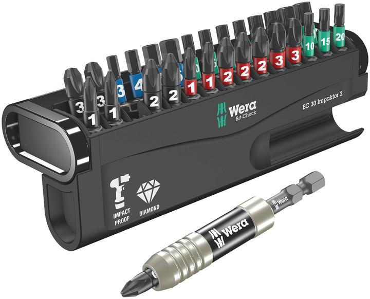 Actual product image Wera Bit-Check 30 Impaktor 2 (1 x 4 x 25 mm, 1 x 5 x 25 mm, 1 x 3 x 25 mm, 1 x 6 x 25 mm)