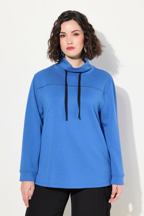Produktbild Ulla Popken Sweatshirt, Ziersteine, Classic, Stehkragen, 3/4-Arm (58)
