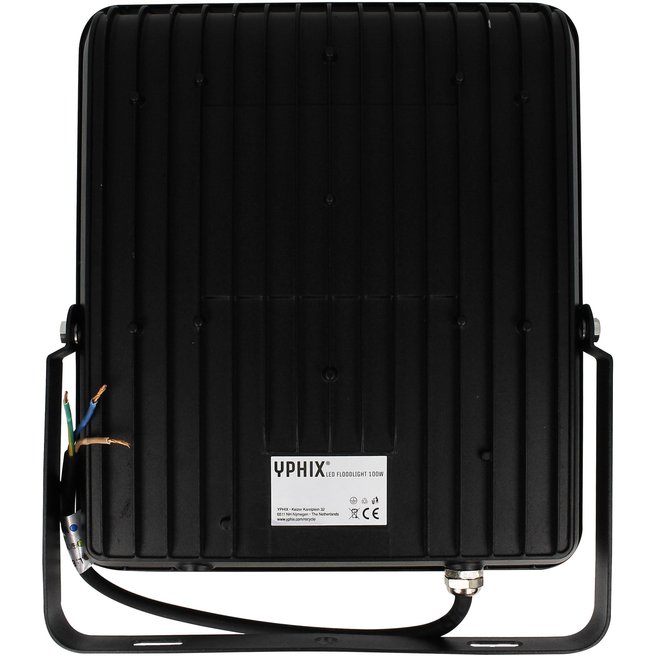 Thumbnail - Yphix, Wandleuchte + Deckenleuchte, LED-Baustrahler LED Floodlight, 73622, 100 W, 3000 K, schwarz