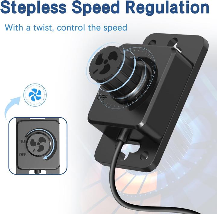 Actual product image Aygrochy 100mm con controlador de velocidad