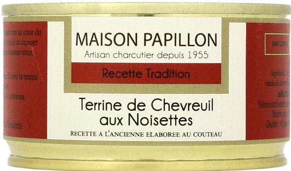 Image du produit Maison Papillon Terrine de cerf aux noisettes (130 g)