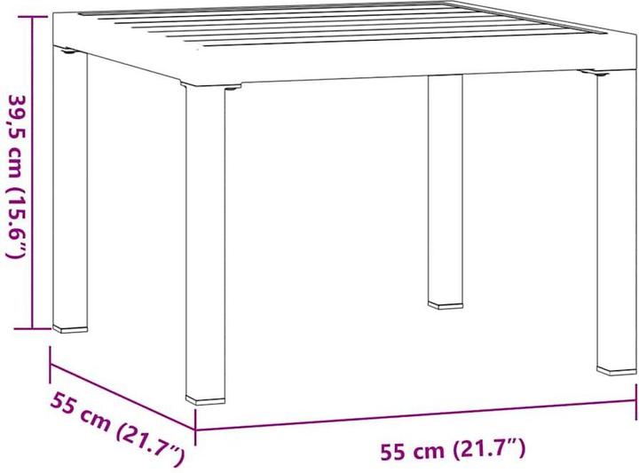 Image du produit vidaXL Garten Couchtisch