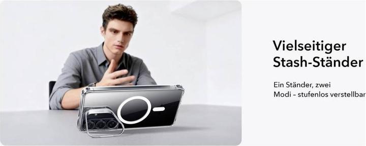 Actual product image ESR - Classic Hybrid HaloLock Kickstand - Samsung Galaxy S26 - Clear (Samsung Galaxy S26)