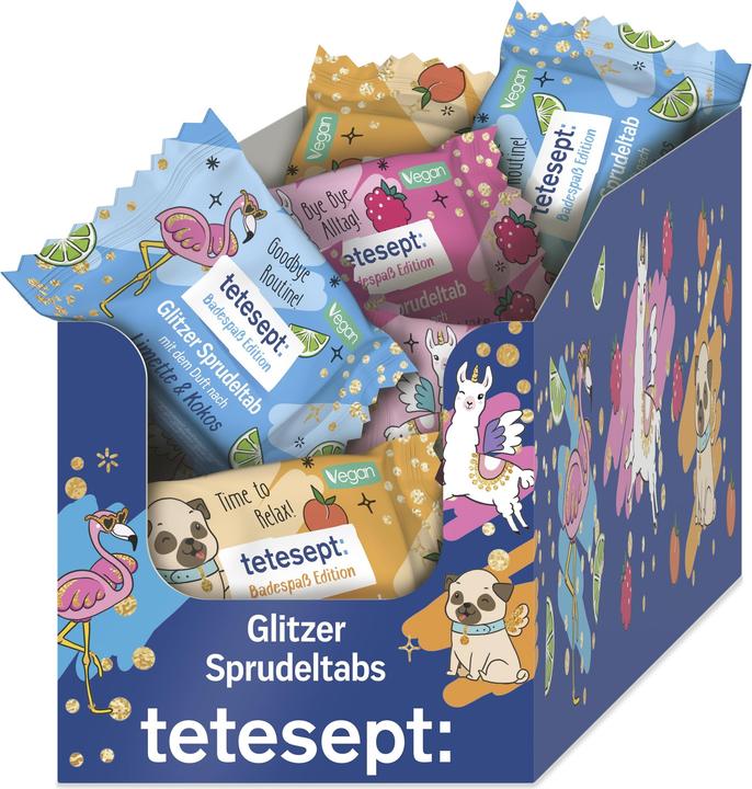Actual product image Tetesept Glitzer Sprudeltabs (Bath salts)