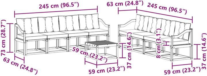 Immagine prodotto vidaXL Outdoor-Sofa