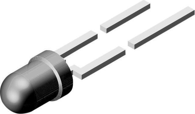Vishay LED 635nm Rot 3mm T-1 Packung à 50 Stück