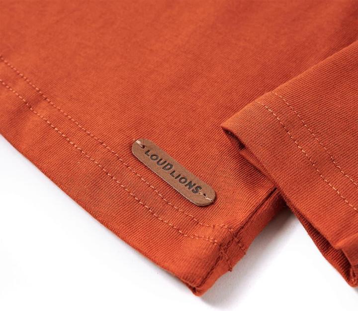 Produktbild vidaXL Kinder-Langarmshirt Rostbraun 92,Material: 100 (92)