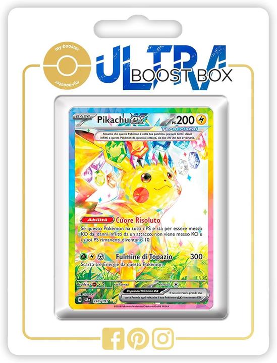 Produktbild My-booster Pikachu ex Tera Alternatif Chromatique Galerie Pokémon - Ultraboost Scarlatto e Violetto 8 (Italienisch, Booster Pack)
