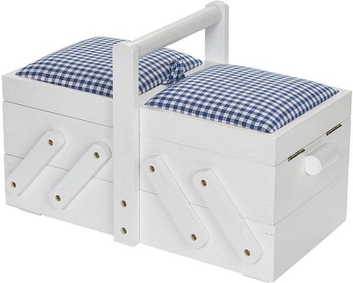 Actual product image Prym Sewing Box Wood S White with Fabric