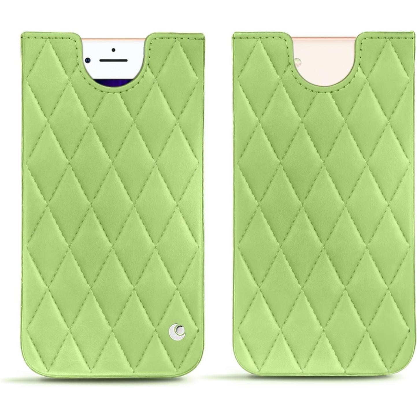 Noreve Lederschutzhülle (Apple iPhone 8), Smartphone Hülle, Grün