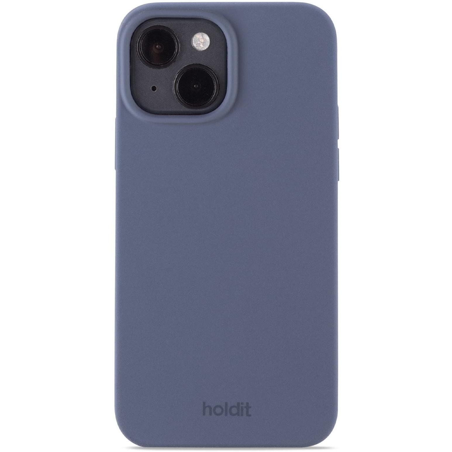Holdit Silicone Case (Apple iPhone 15), Smartphone Hülle, Blau