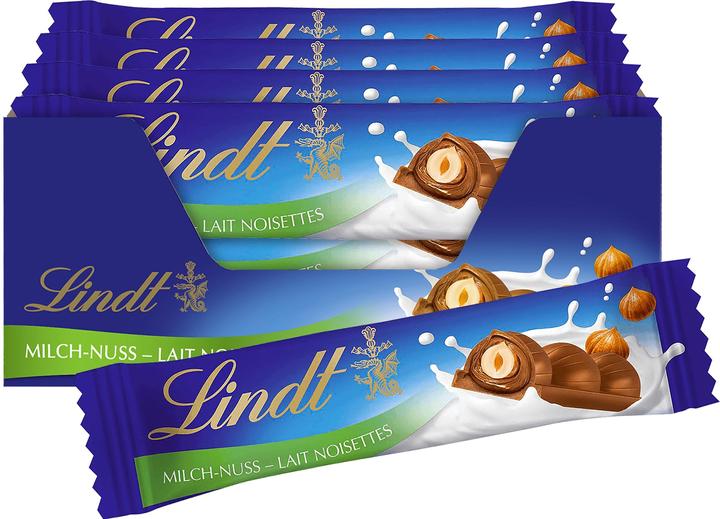 Immagine prodotto Lindt Barretta di cioccolato al latte e noci multipack (30 %, 630 g) (630 g)