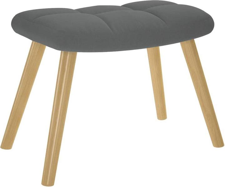 Actual product image vidaXL Schaukelstuhl mit Fusshocker