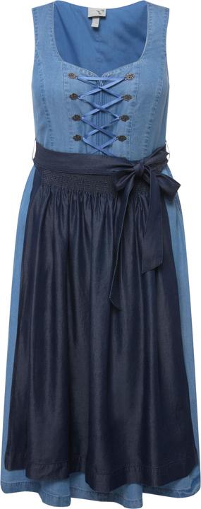 Produktbild Ulla Popken Dirndl, Lyocell, 2 Schürzen, Carree-Ausschnitt, ärmellos (52)