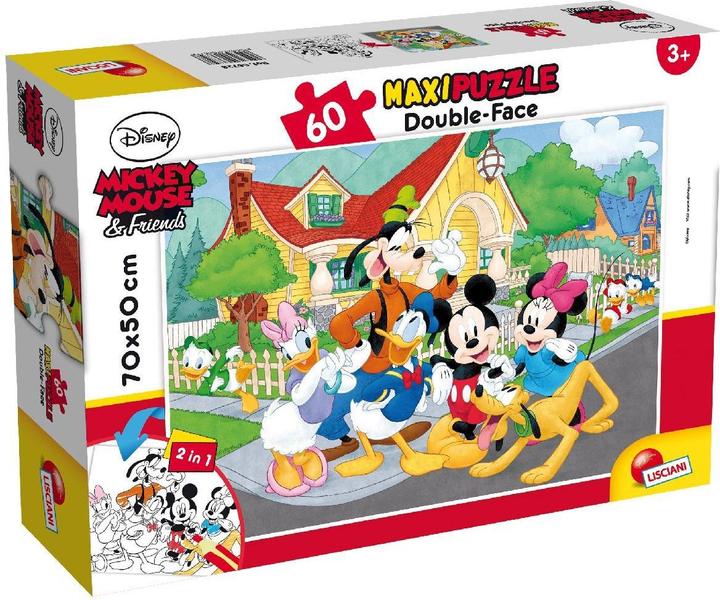 Lisciani Troncatrice bilaterale Foglie 60 Topolino (60 pezzi)