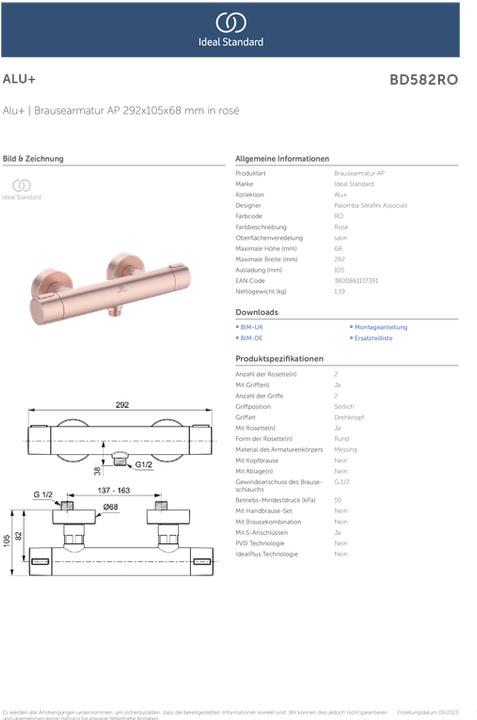 Immagine prodotto Ideal Standard Termostatico per doccia da appoggio Alu+