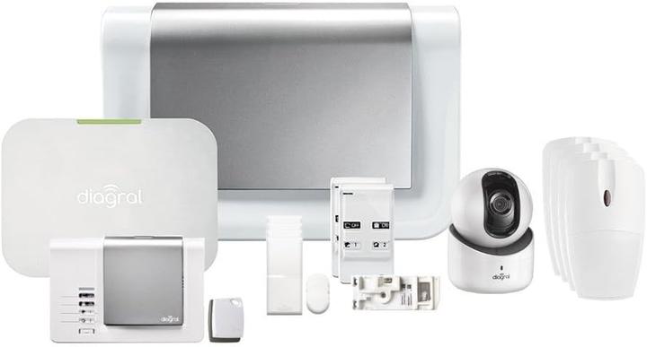 Image du produit Diagral Pack alarme connecté avec caméra IP intérieure et détecteurs animaux domestiques