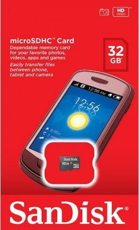 Image du produit SANDISK microSDHC (32 Go, microSDHC)