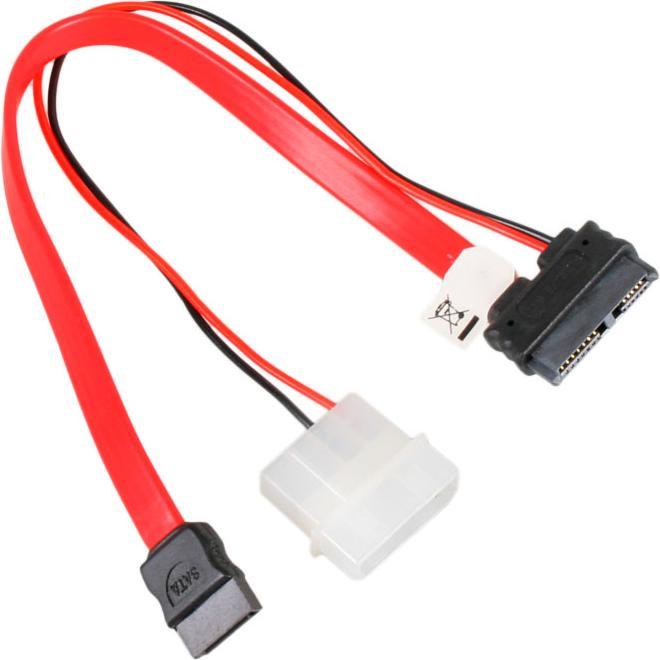 Actual product image Akasa SATA 2 combo cable (data and power)