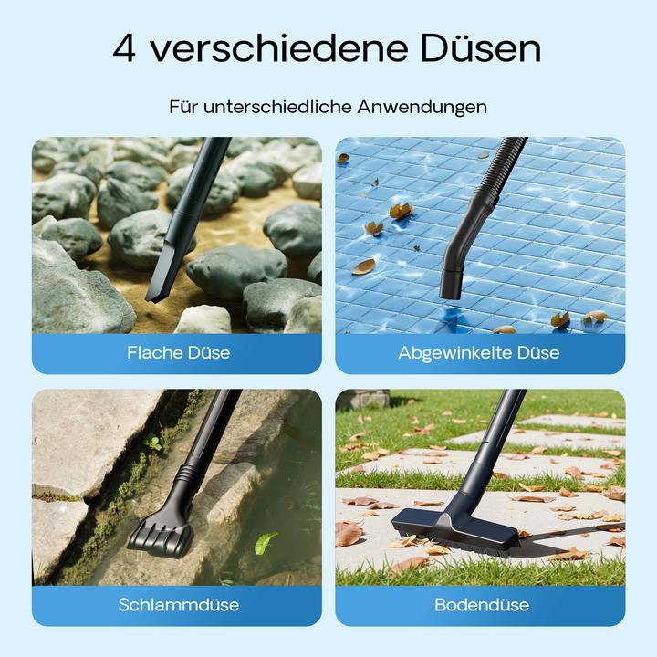 Image du produit Wiltec Teichsauger Schlammsauger Teichschlammsauger 1400W