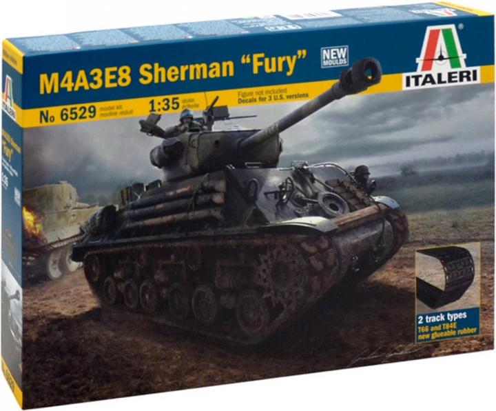 Actual product image Italeri M4A3E8 Sherman