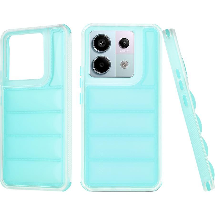 Techsuit - Wave Shield - Xiaomi Redmi Note 13 Pro 5G / Poco X6 - Turquoise (Xiaomi Redmi Note 13 Pro 5G), Cover smartphone, Turchese