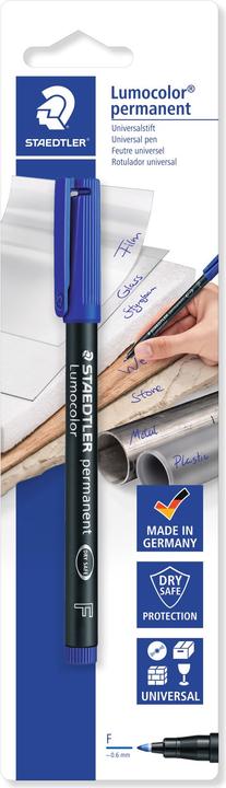 Actual product image Staedtler Lumocolor permanent (Blue, 0.60 mm, 1 x)