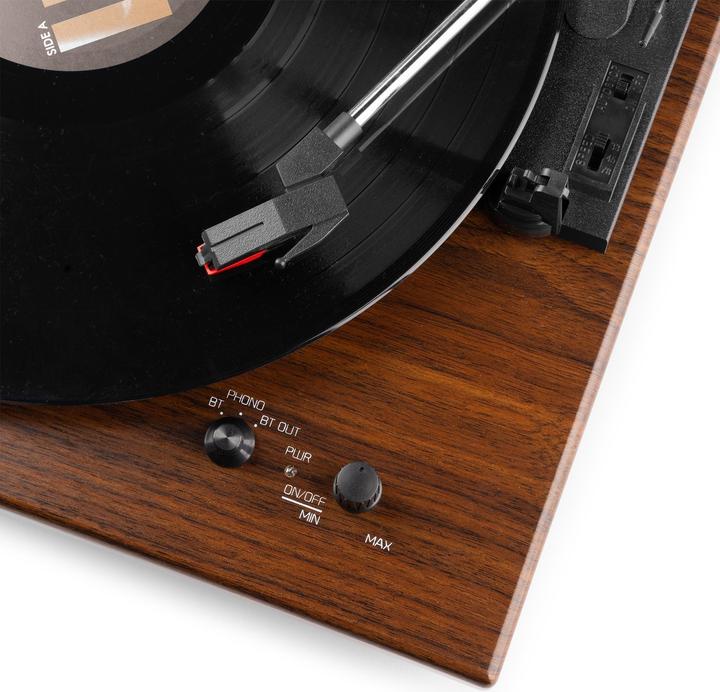 Productafbeelding Audizio Platenspeler met Bluetooth IN/OUT en Ingebouwde Speakers - RP112D - Retro - (Volautomatisch)