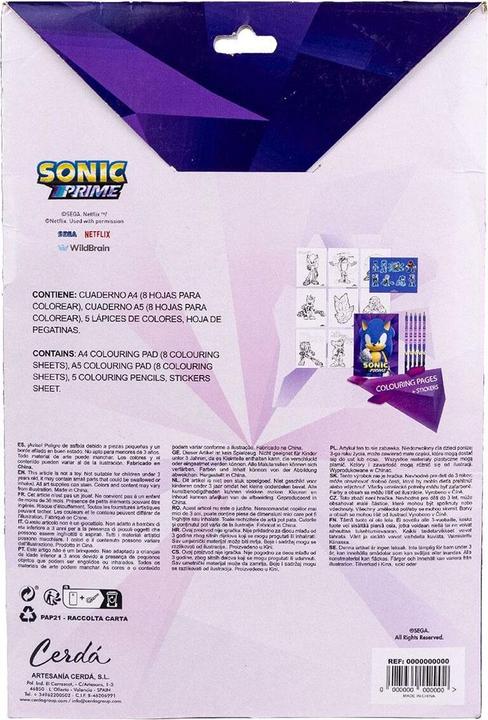 Produktbild Jakks Pacific Papierwaren-Set Sonic Lila