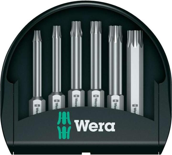 Actual product image Wera Bit-Check 6 TX Universal 1 (Hexagon socket TX M10, Hexagon socket TX M15, Hexagon socket TX M20, Hexagon socket TX M30, Hexagon socket TX M25, Hexagon socket TX M40)