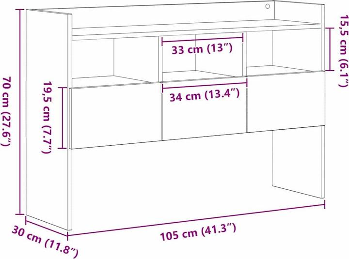 Produktbild vidaXL Sideboard (105 x 30 x 70 cm)