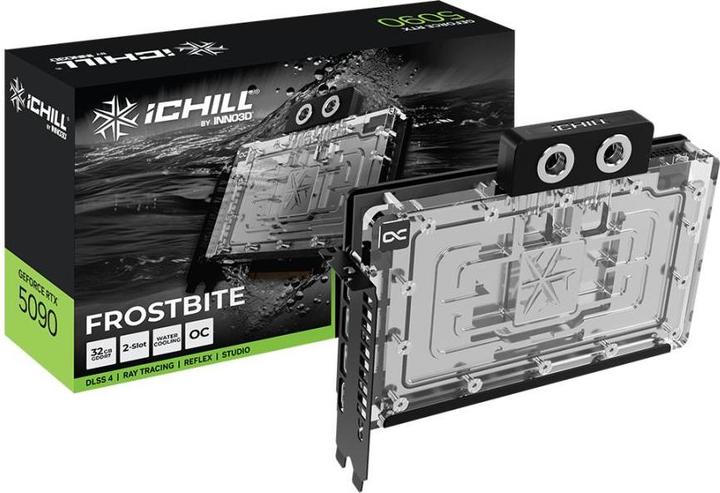 Actual product image Inno3D GeForce RTX 5090 iCHILL Frostbite (32 GB, GDDR7)