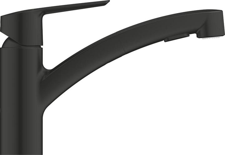 Produktbild Grohe Start QuickFix Küchenarmatur, Dual-Spülbrause, herausziehbar, schwenkbar, mattschwarz