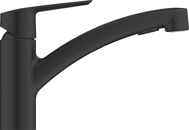 Immagine prodotto Grohe Start QuickFix Küchenarmatur, Dual-Spülbrause, herausziehbar, schwenkbar, mattschwarz