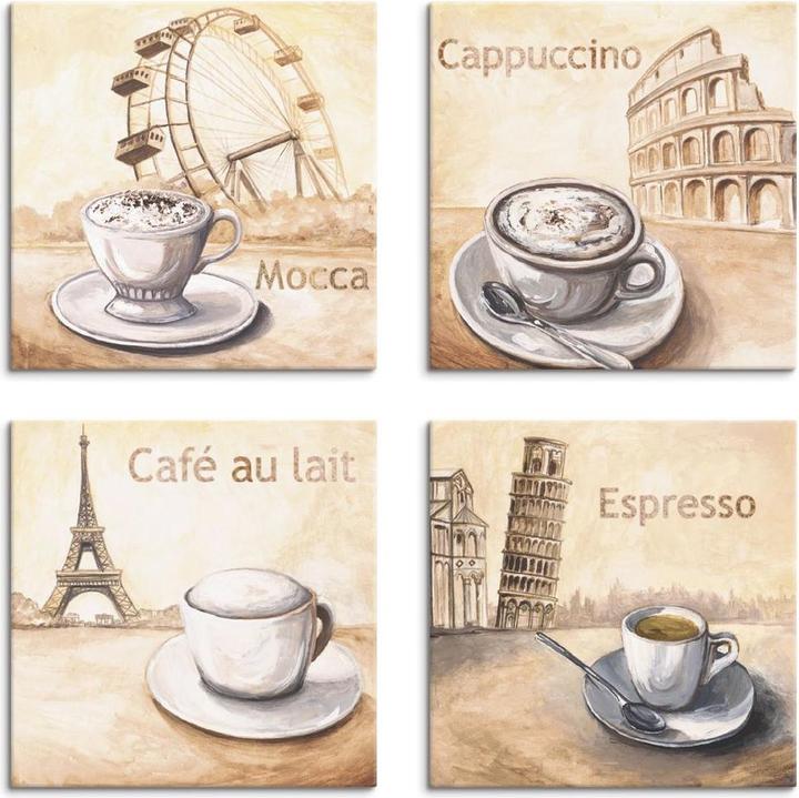 Produktbild Artland Mocca Cappuccino Café au lait Espresso S6MM (40x40 cm)