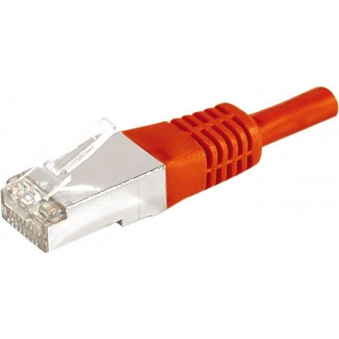 Exertis Connect Patchkabel F/UTP, CAT.6a, rot, 20,0 m Für 10 Gigabit/s, mit besonders schmalem Knickschutz (F/UTP, CAT6a...
