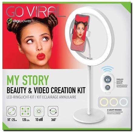 Actual product image DigiPower 10" LED ring light kit (Ring light)