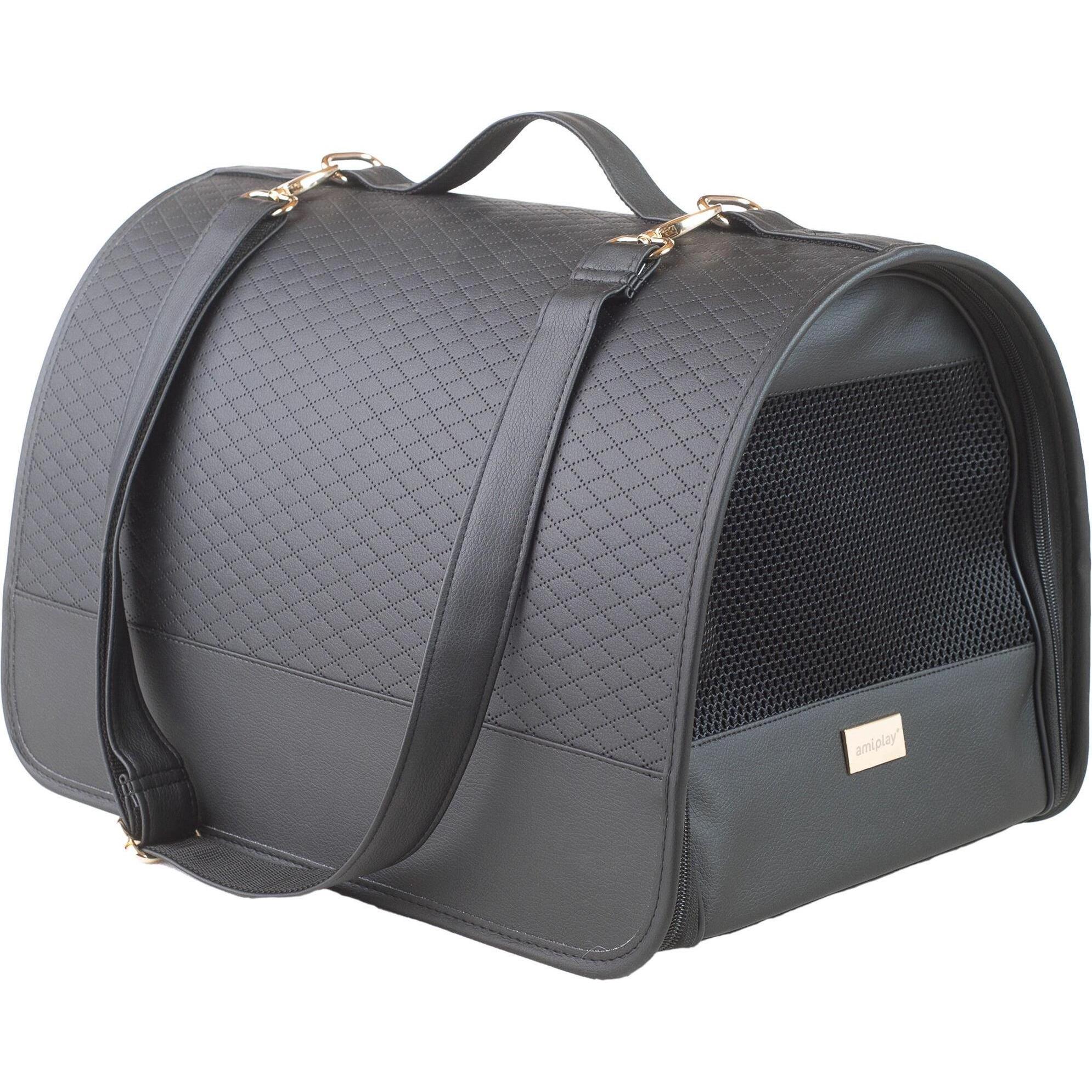 Meilleurs prix pour amiplay TRANSPORT BOXNEW YORK M 42X26X26CM BLAC (Chat, Chien, Pliable, Respirant), Transport d'animaux