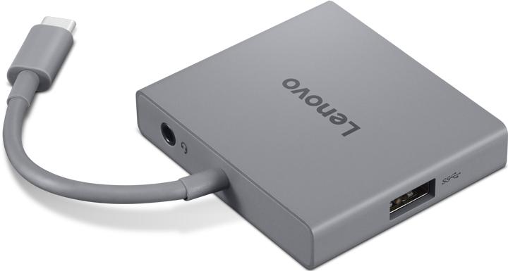 Actual product image Lenovo USB-C 4 in 1 travel hub Gen2 (P) (USB-C, 4 ports)