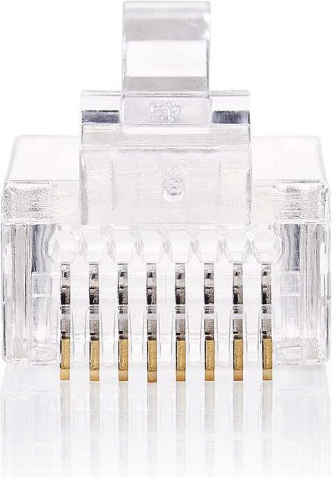 Immagine prodotto Nedis Spina RJ45 | RJ45 Passante | Solido UTP CAT5 | Dritto | Placcato oro | 10 pezzi | PVC | Tran (UTP, CAT5)
