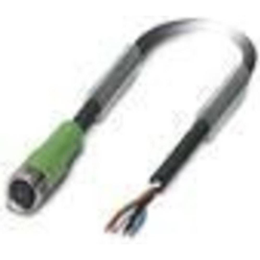 Phoenix Contact 1415551 Sensor-/Aktor-Anschlussleitung 3 m Polzahl: 4 1 St., Elektronikkabel + Stecker, Schwarz