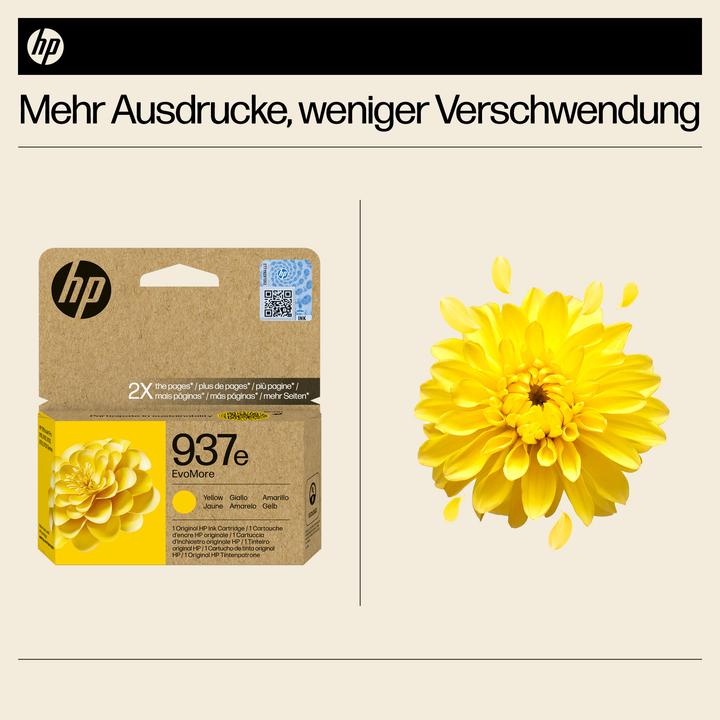 Actual product image HP 4S6W8NE#CE1 937e EvoMore OJ PRO Ink yellow 1650pages (Y)