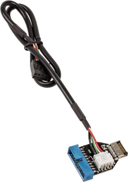 Produktbild Akasa Adapter intern USB 3.1 zu intern USB 3.0 (0.40 m, USB 3.1, USB 3.0, USB 2.0)
