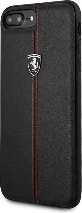 Produktbild Ferrari iPhone 7 Plus / 8 Plus – Scuderia Leder Case, Schwarz (Apple iPhone 6s Plus, Apple iPhone 6 Plus, Apple iPhone 7 Plus, Apple iPhone 8 Plus)